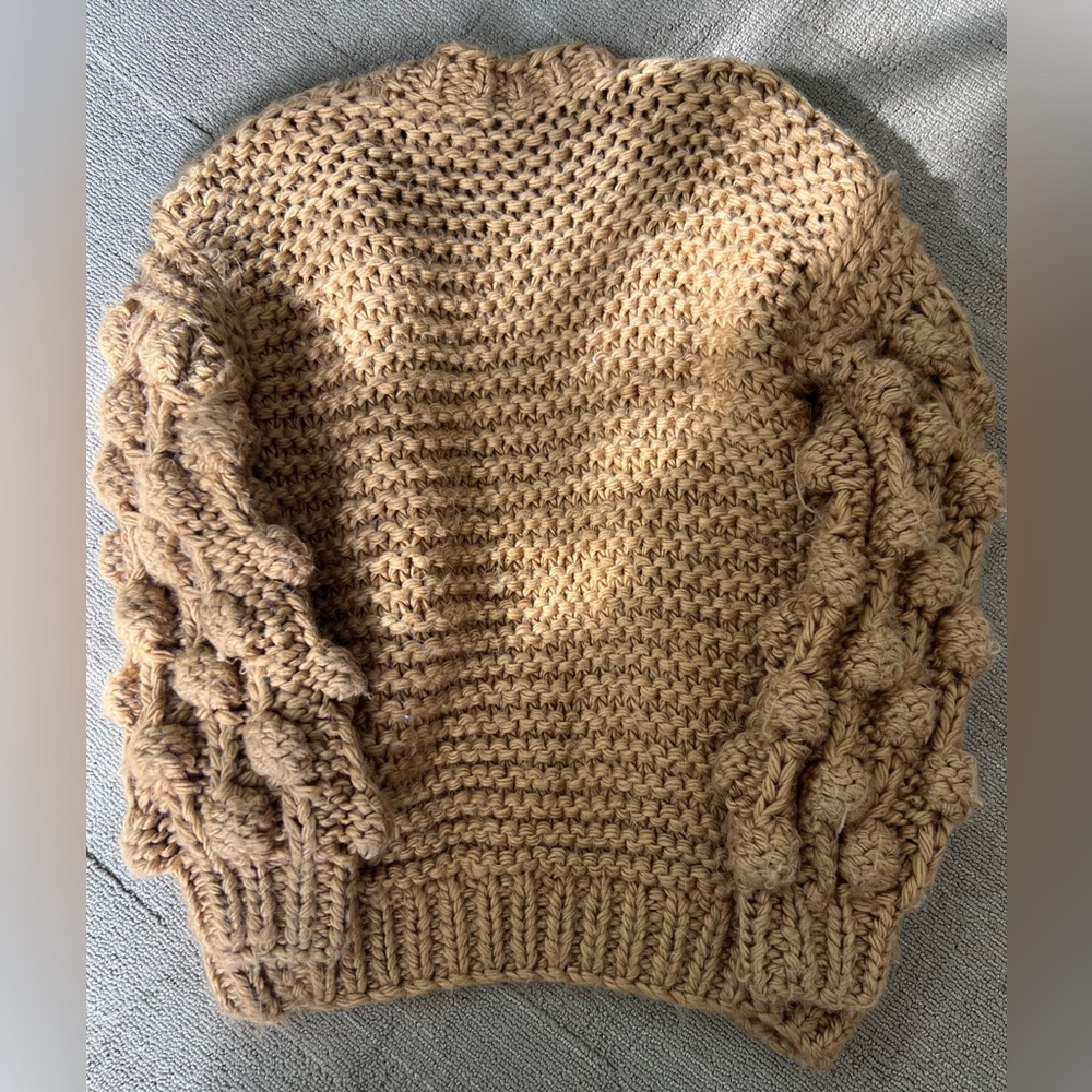 Chicwish Oversized Caramel Knit Sweater Cardigan - Picture 10 of 16